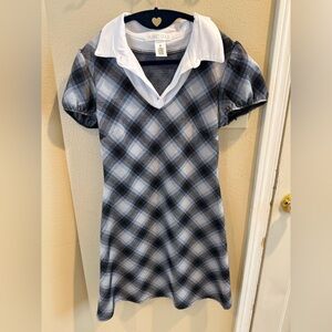Plaid Collared Dress